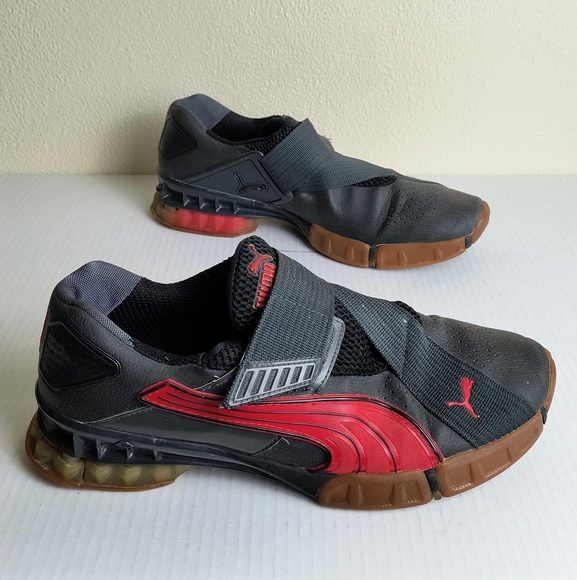 Puma Disc Athletic Shoes - Black and Red Men's Size 11 - Picture 1 of 8